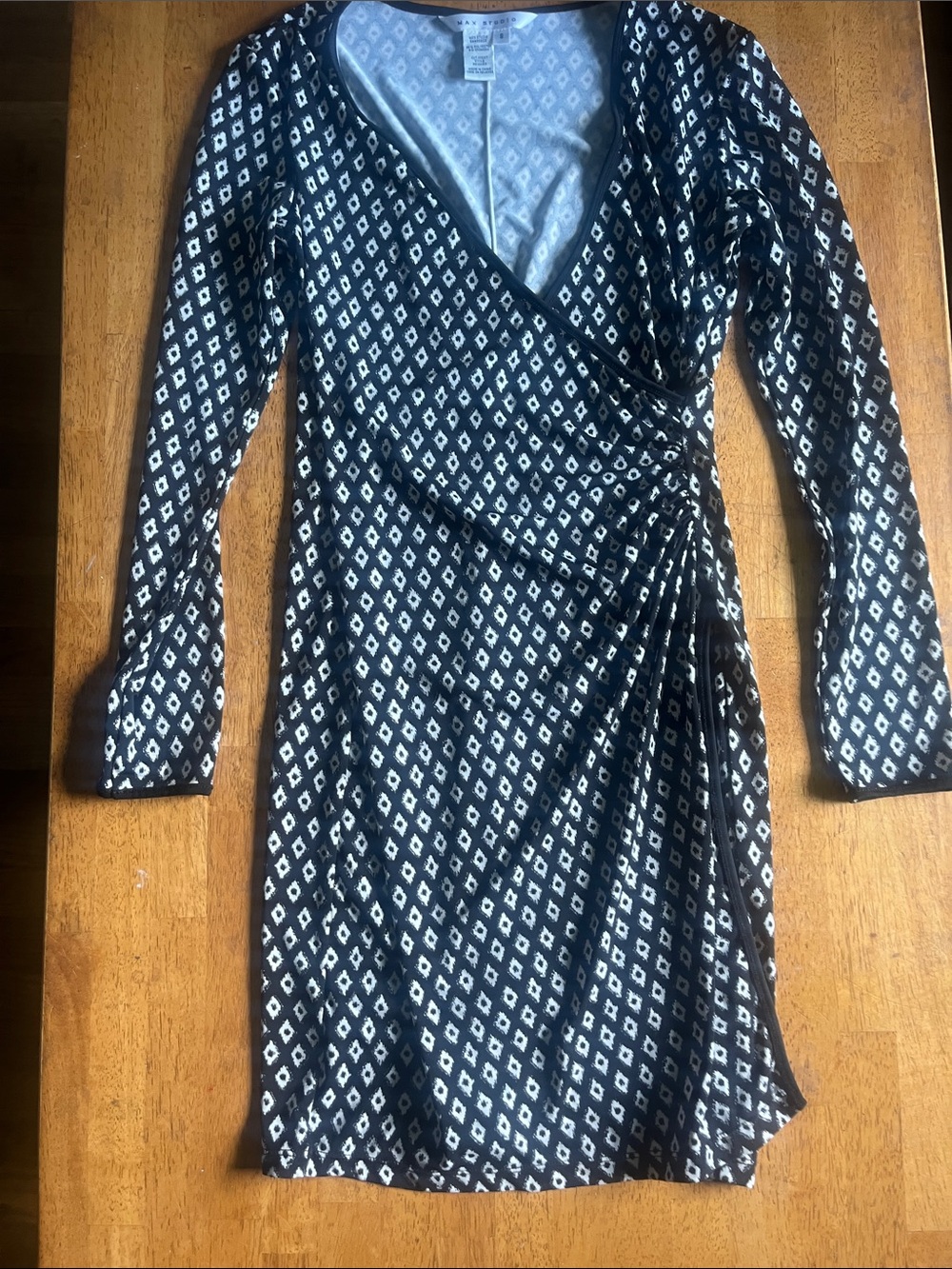 Max studio faux wrap dress